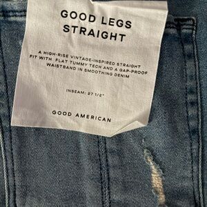 Good American Denim Good Legs Straight-Leg Jeans Size 18